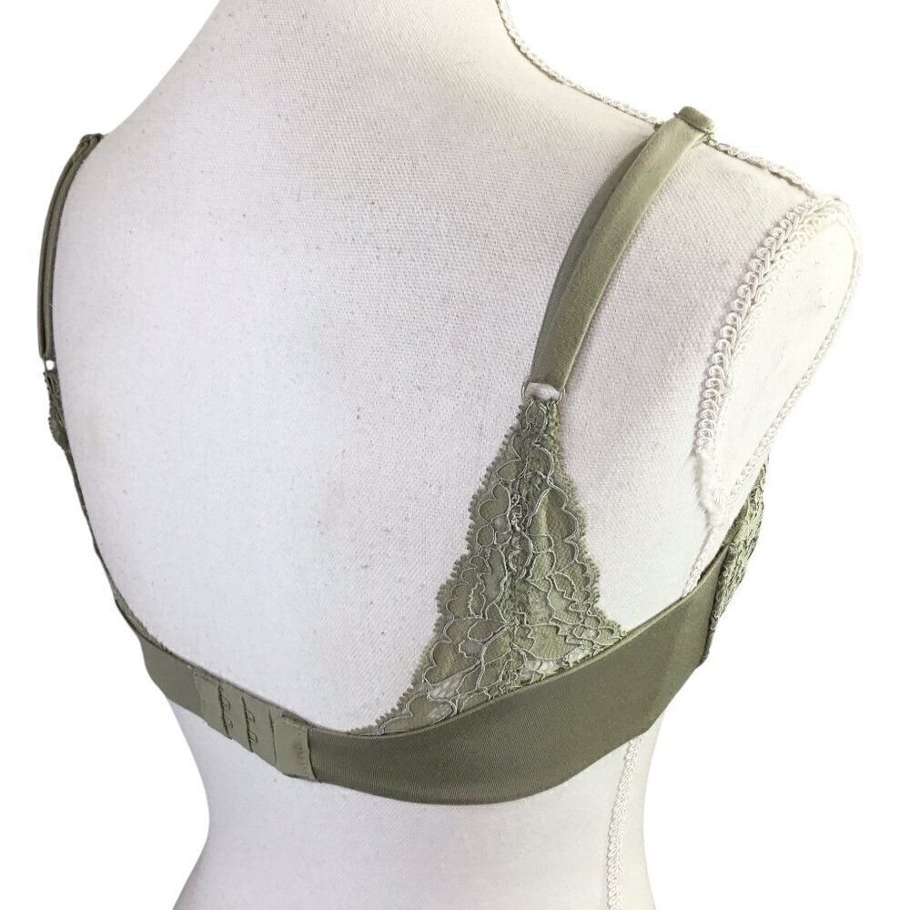 Reveal Lingerie Bra NWT 32D Sage Green Underwire Lace Accents RR0005 - Picture 5 of 8